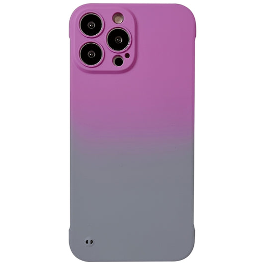 For iPhone 13 Pro Max Frameless Skin Feel Gradient Phone Case(Dark Purple + Grey) - iPhone 13 Pro Max Cases by PMC Jewellery | Online Shopping South Africa | PMC Jewellery | Buy Now Pay Later Mobicred