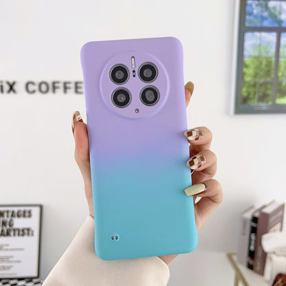 For Huawei Mate 40 Frameless Skin Feel Gradient Phone Case(Light Purple Blue) - Huawei Cases by PMC Jewellery | Online Shopping South Africa | PMC Jewellery | Buy Now Pay Later Mobicred