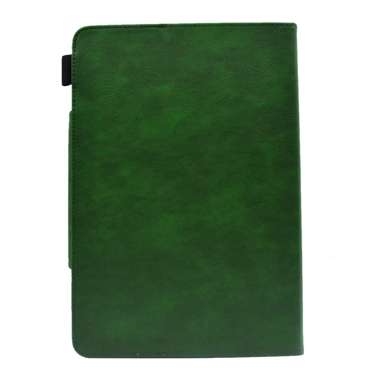 For 8 inch Suede Cross Texture Magnetic Clasp Leather Tablet Case(Green) - 8 inch by PMC TechLife | Online Shopping South Africa | PMC TechLife | Buy Now Pay Later Mobicred