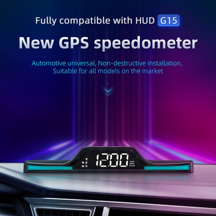 G15 Car HD GPS Head-Up Display with Color Changing Ambient Light - Head Up Display System by PMC Jewellery | Online Shopping South Africa | PMC Jewellery | Buy Now Pay Later Mobicred