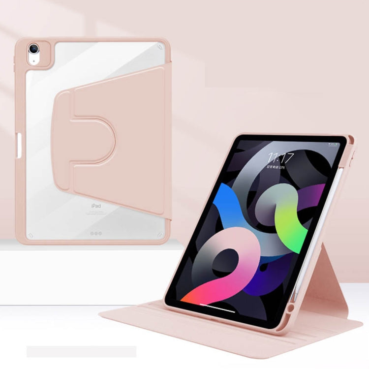 For Huawei MatePad Pro 11 inch Acrylic Rotating Leather Tablet Case(Pink) - Huawei by PMC TechLife | Online Shopping South Africa | PMC TechLife | Buy Now Pay Later Mobicred
