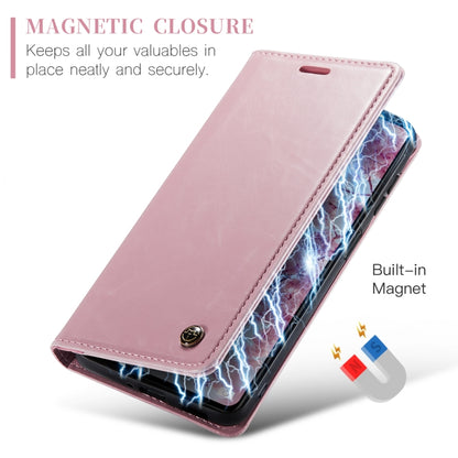 For Xiaomi Redmi Note 12 5G / Poco X5 CaseMe 003 Crazy Horse Texture Leather Phone Case(Rose Gold) - Xiaomi Cases by CaseMe | Online Shopping South Africa | PMC Jewellery | Buy Now Pay Later Mobicred