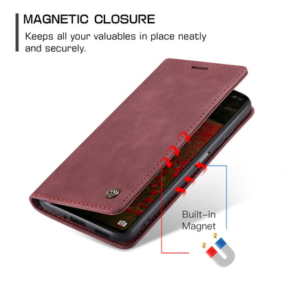 For Xiaomi Redmi Note 12 Pro 5G / Poco X5 Pro CaseMe 013 Multifunctional Horizontal Flip Leather Phone Case(Wine Red) - Xiaomi Cases by CaseMe | Online Shopping South Africa | PMC Jewellery | Buy Now Pay Later Mobicred