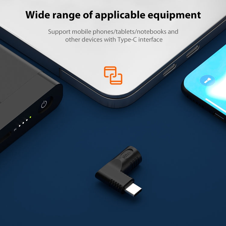 7.9x0.9mm 65W DC Input to USB-C / Type-C PD Power Adapter - Cable & Adapters by PMC TechLife | Online Shopping South Africa | PMC TechLife