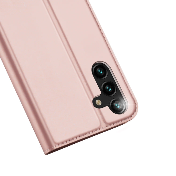 For Samsung Galaxy A14 4G DUX DUCIS Skin Pro Series Flip Leather Phone Case(Pink) - Galaxy Phone Cases by DUX DUCIS | Online Shopping South Africa | PMC Jewellery | Buy Now Pay Later Mobicred