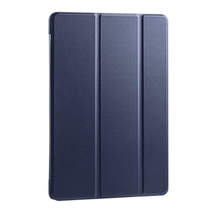 For Huawei MediaPad M6 10.8 inch 3-folding Horizontal Flip PU Leather + Shockproof Honeycomb TPU Case with Holder(Dark Blue) - Huawei by PMC Jewellery | Online Shopping South Africa | PMC Jewellery