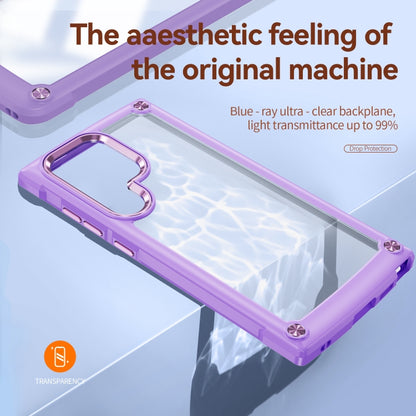 For Samsung Galaxy S24 Ultra 5G TPU + PC Lens Protection Phone Case(Purple) - Galaxy S24 Ultra 5G Cases by PMC Jewellery | Online Shopping South Africa | PMC Jewellery