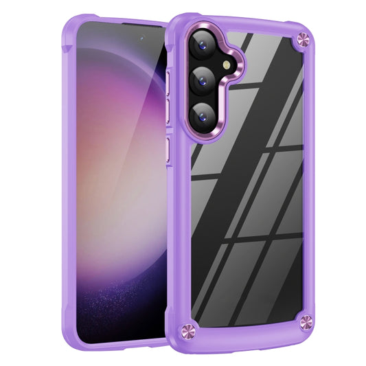 For Samsung Galaxy S24+ 5G TPU + PC Lens Protection Phone Case(Purple) - Galaxy S24+ 5G Cases by PMC Jewellery | Online Shopping South Africa | PMC Jewellery