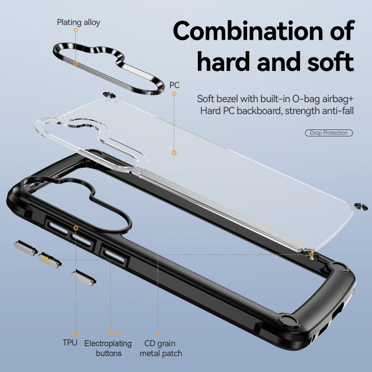 For Samsung Galaxy S24 5G TPU + PC Lens Protection Phone Case(Black) - Galaxy S24 5G Cases by PMC TechLife | Online Shopping South Africa | PMC TechLife