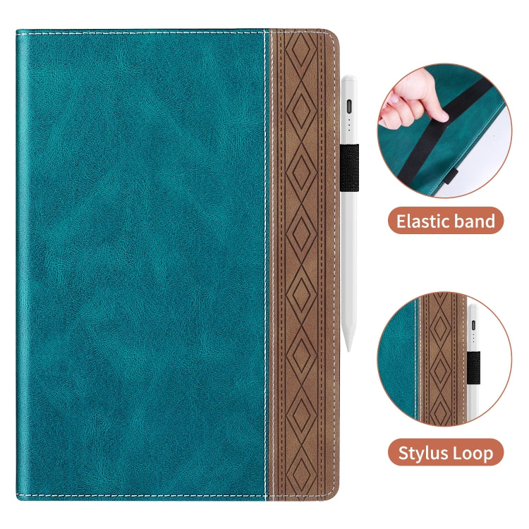 For Huawei MatePad SE Splicing Series Tablet Leather Case(Dark Green) - Huawei by PMC TechLife | Online Shopping South Africa | PMC TechLife | Buy Now Pay Later Mobicred