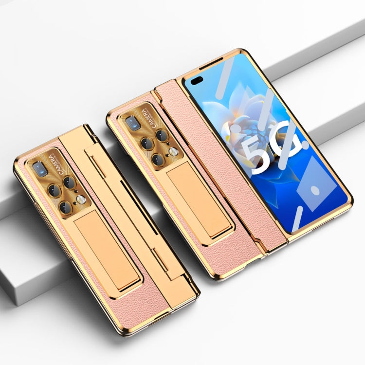 For Huawei Mate X2 Integrated Full Coverage Phone Case with Hinge(Gold+Pink) - free shipping - PMC TechLife - Order now!