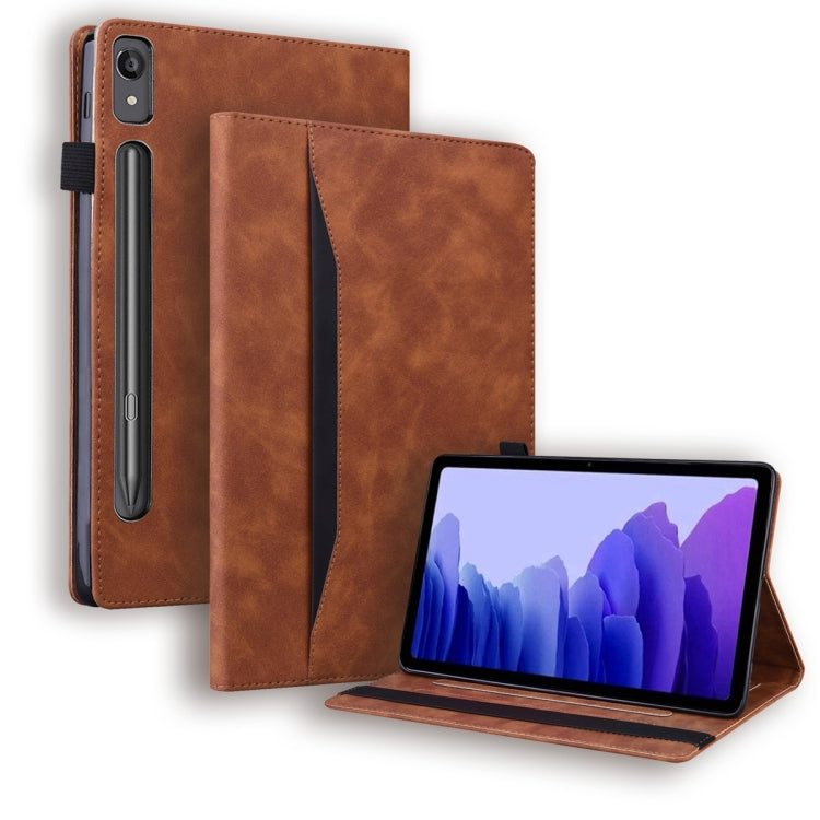For Lenovo Tab P11 Pro Gen 2 Business Shockproof Horizontal Flip Leather Tablet Case(Brown) - Lenovo by PMC TechLife | Online Shopping South Africa | PMC TechLife | Buy Now Pay Later Mobicred
