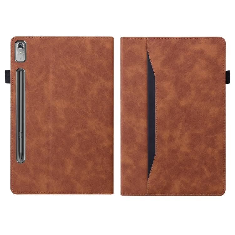 For Lenovo Tab P11 Pro Gen 2 Business Shockproof Horizontal Flip Leather Tablet Case(Brown) - Lenovo by PMC TechLife | Online Shopping South Africa | PMC TechLife | Buy Now Pay Later Mobicred