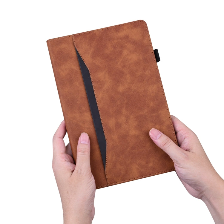 For Lenovo Tab P11 Pro Gen 2 Business Shockproof Horizontal Flip Leather Tablet Case(Brown) - Lenovo by PMC TechLife | Online Shopping South Africa | PMC TechLife | Buy Now Pay Later Mobicred