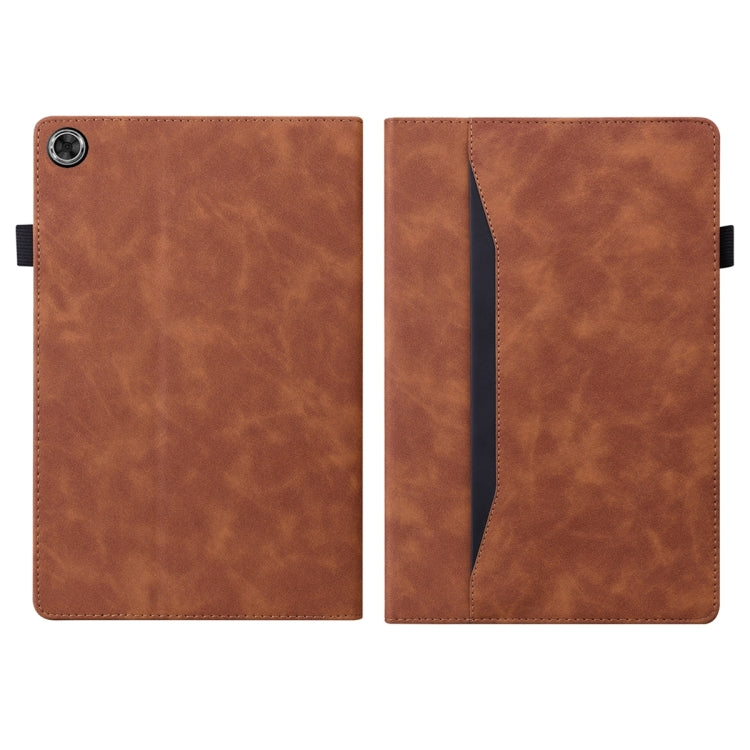 For Lenovo Tab M10 Plus 10.6 3rd Gen 2022 Business Shockproof Horizontal Flip Leather Tablet Case(Brown) - free shipping - PMC TechLife - Order now!