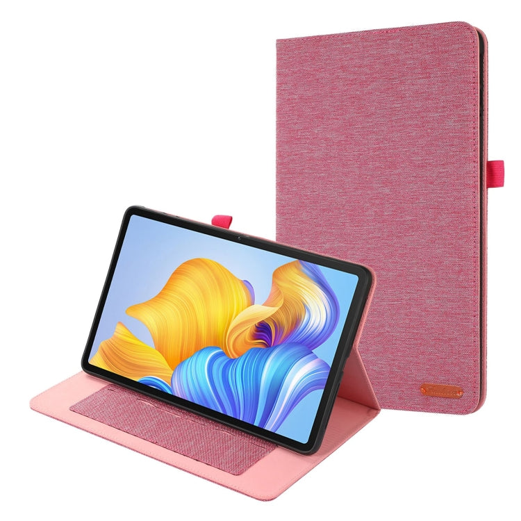 For Honor Pad 9 Pro / V8 Pro Fabric Leather Tablet Case(Pink) - Honor by PMC TechLife | Online Shopping South Africa | PMC TechLife | Buy Now Pay Later Mobicred