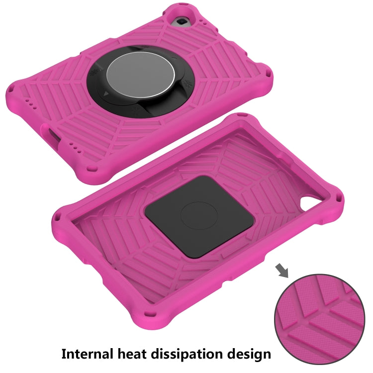 For Lenovo Tab K10 Spider King Silicone Protective Tablet Case(Rose Red) - Lenovo by PMC TechLife | Online Shopping South Africa | PMC TechLife | Buy Now Pay Later Mobicred