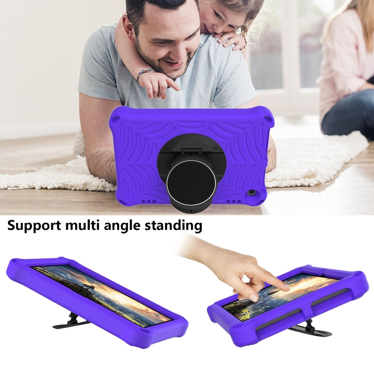 For Amazon Kindle Fire HD 8 / 8 Plus 2022 / 2020 Spider King Silicone Protective Tablet Case(Purple) - Amazon by PMC TechLife | Online Shopping South Africa | PMC TechLife | Buy Now Pay Later Mobicred