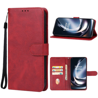 For OnePlus Nord CE 3 Lite Leather Phone Case(Red) - OnePlus Cases by PMC Jewellery | Online Shopping South Africa | PMC Jewellery | Buy Now Pay Later Mobicred