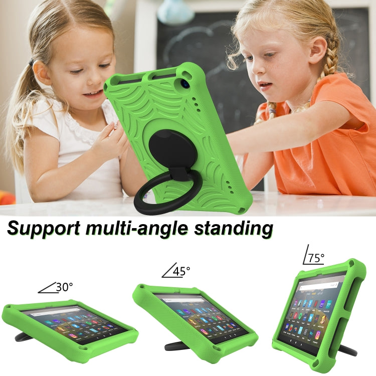 For Amazon Kindle Fire HD 8 2022 / 2020 Spider King Silicone Protective Tablet Case(Green) - Amazon by PMC TechLife | Online Shopping South Africa | PMC TechLife | Buy Now Pay Later Mobicred