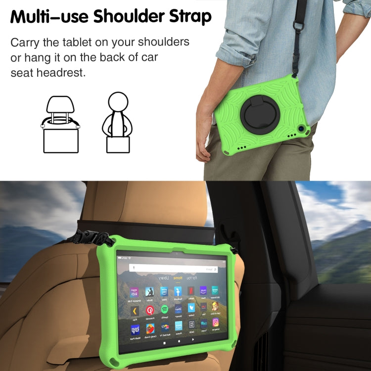 For Amazon Kindle Fire HD 8 2022 / 2020 Spider King Silicone Protective Tablet Case(Green) - Amazon by PMC TechLife | Online Shopping South Africa | PMC TechLife | Buy Now Pay Later Mobicred