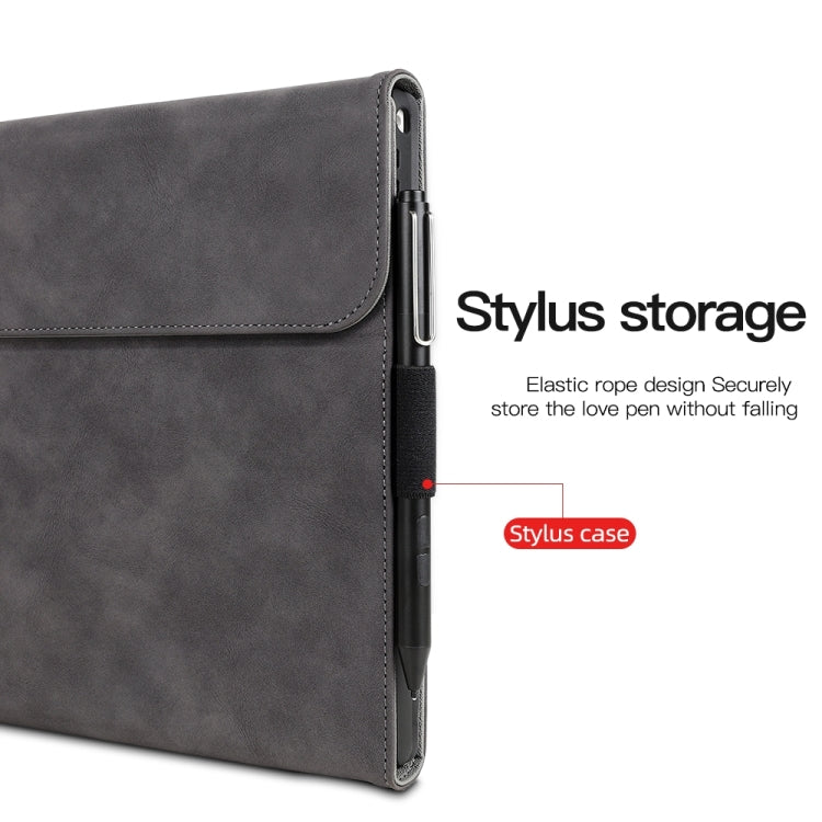 For Microsoft Surface Pro 8 Sheepskin All-Inclusive Shockproof Protective Case with Power Bag(Blue) - Others by PMC TechLife | Online Shopping South Africa | PMC TechLife | Buy Now Pay Later Mobicred