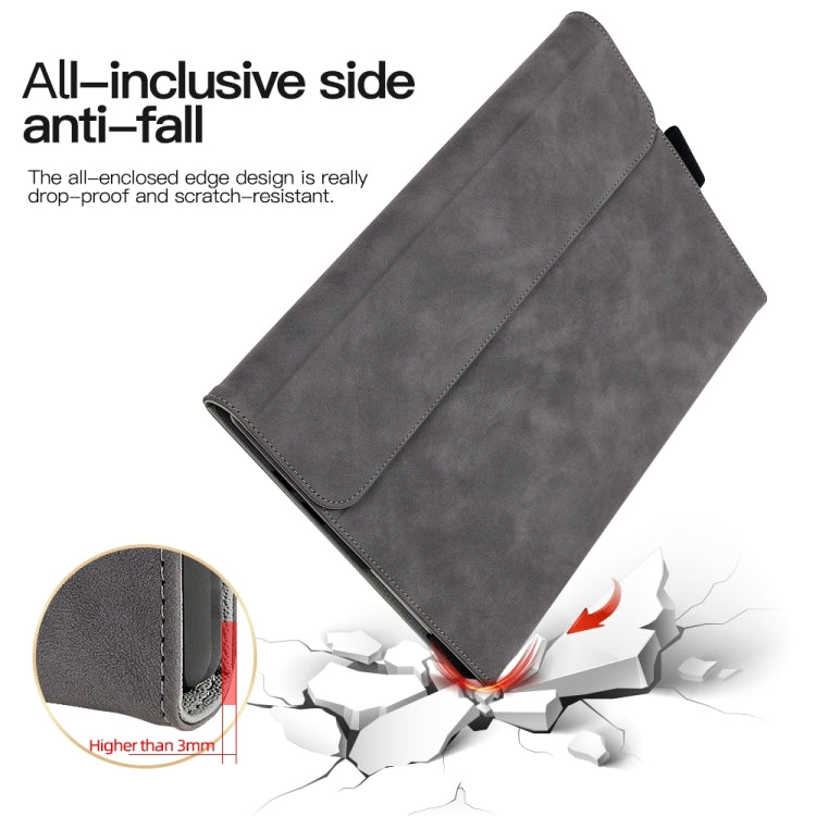 For Microsoft Surface Pro 8 Sheepskin All-Inclusive Shockproof Protective Case with Power Bag(Brown) - Others by PMC TechLife | Online Shopping South Africa | PMC TechLife | Buy Now Pay Later Mobicred