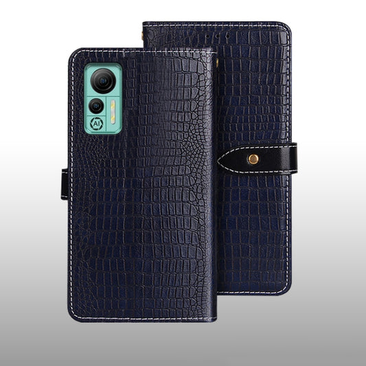 For Ulefone Note 14 idewei Crocodile Texture Leather Phone Case(Dark Blue) - Ulefone Cases by idewei | Online Shopping South Africa | PMC Jewellery | Buy Now Pay Later Mobicred