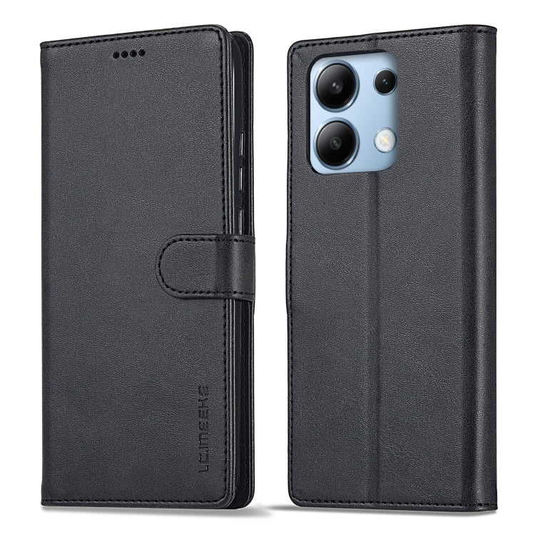 For Xiaomi Redmi Note 13 Pro 4G LC.IMEEKE Calf Texture Leather Phone Case(Black) - free shipping - PMC TechLife - Order now!