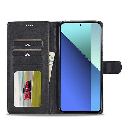 For Xiaomi Redmi Note 13 Pro 4G LC.IMEEKE Calf Texture Leather Phone Case(Black) - Note 13 Pro Cases by LC.IMEEKE | Online Shopping South Africa | PMC Jewellery | Buy Now Pay Later Mobicred