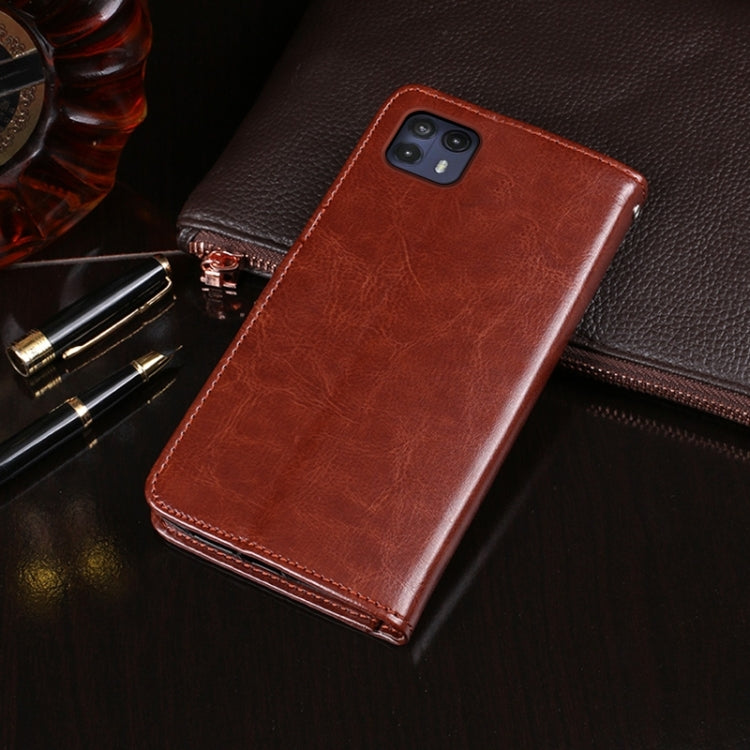 For T-Mobile REVVL 6 5G idewei Crazy Horse Texture Leather Phone Case with Holder(Rose Red) - More Brand by idewei | Online Shopping South Africa | PMC Jewellery | Buy Now Pay Later Mobicred