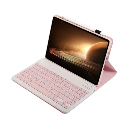 For OPPO Pad 2 11.61 inch 2023 OP13 Lambskin Texture Ultra-thin Detachable Bluetooth Keyboard Leather Case(Pink) - Others Keyboard by PMC Jewellery | Online Shopping South Africa | PMC Jewellery