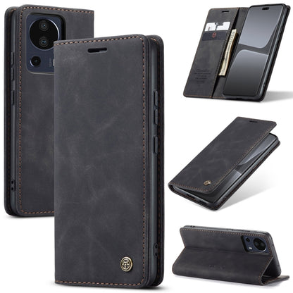 For Xiaomi 13 Lite CaseMe 013 Multifunctional Horizontal Flip Leather Phone Case(Black) - Xiaomi Cases by CaseMe | Online Shopping South Africa | PMC Jewellery | Buy Now Pay Later Mobicred