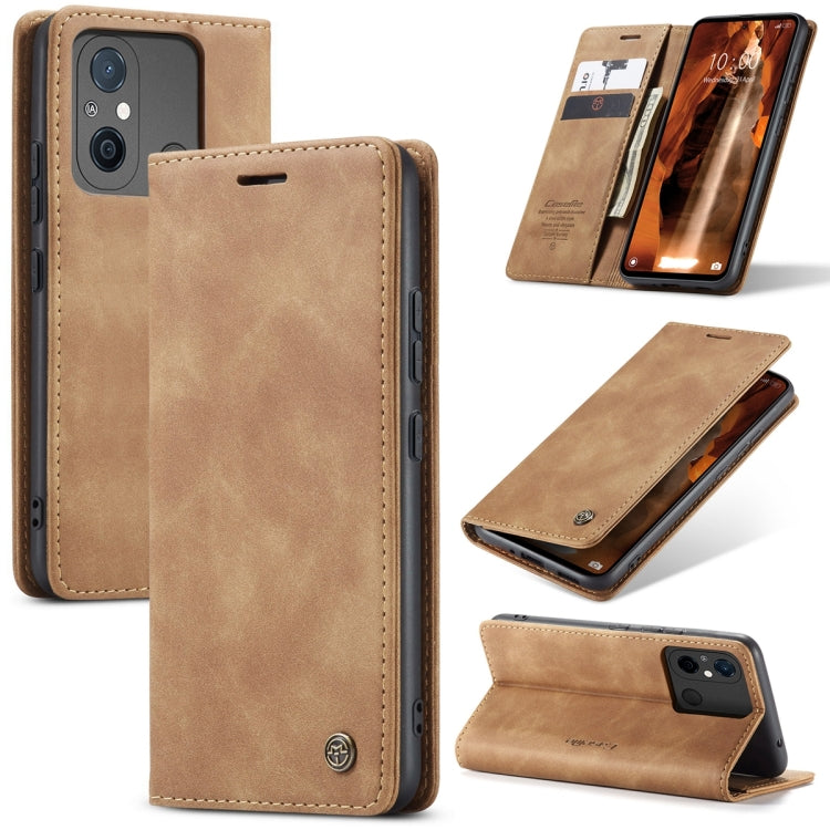 For Xiaomi Redmi 11A / 12C CaseMe 013 Multifunctional Horizontal Flip Leather Phone Case(Brown) - Xiaomi Cases by CaseMe | Online Shopping South Africa | PMC Jewellery | Buy Now Pay Later Mobicred