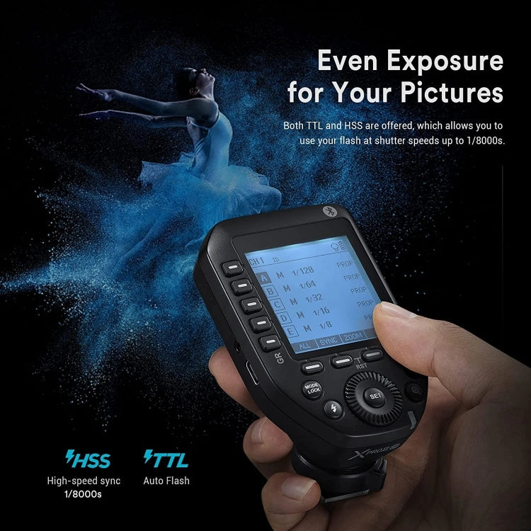Godox XPro II TTL Wireless Flash Trigger For Canon(Black) - free shipping - PMC TechLife - Order now!