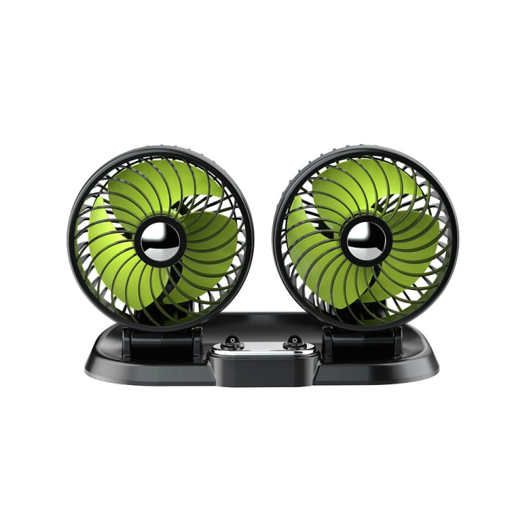 F622 Car Creative Folding Rotatable Double Head Electric Cooling Fan, Style:12V Cigarette Lighter - Heating & Fans by PMC Jewellery | Online Shopping South Africa | PMC Jewellery | Buy Now Pay Later Mobicred