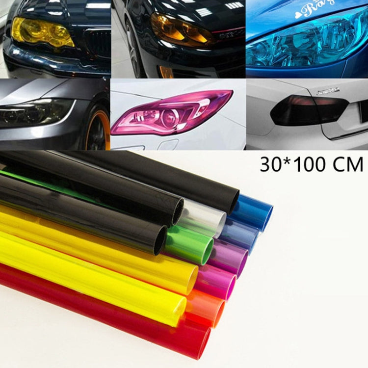 2pcs Car Headlight Protective Film Tail Light Film Motorcycle Fog Light Film, Size:30 x 100cm(Matte Black) - Auto Film by PMC Jewellery | Online Shopping South Africa | PMC Jewellery