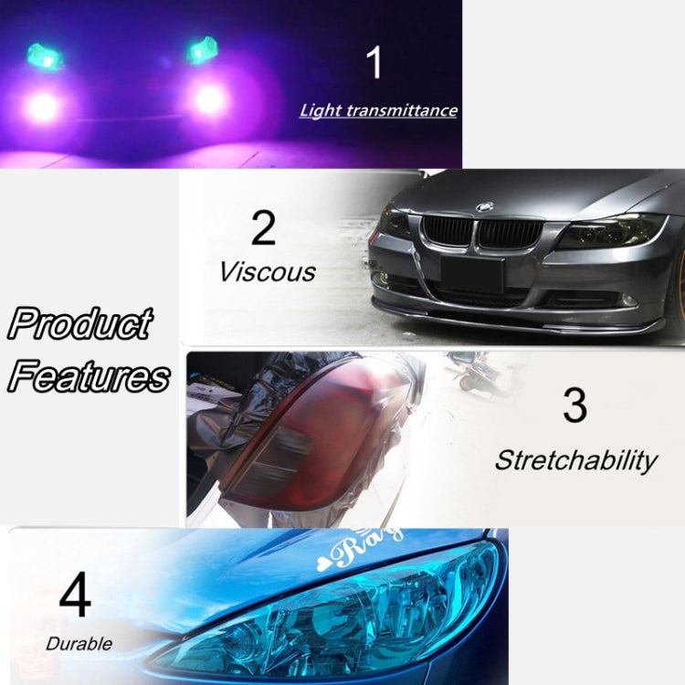 2pcs Car Headlight Protective Film Tail Light Film Motorcycle Fog Light Film, Size:30 x 100cm(Matte Black) - Auto Film by PMC Jewellery | Online Shopping South Africa | PMC Jewellery