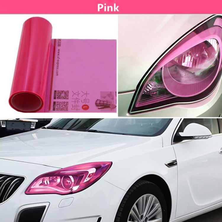 2pcs Car Headlight Protective Film Tail Light Film Motorcycle Fog Light Film, Size:30 x 100cm(Red) - Auto Film by PMC Jewellery | Online Shopping South Africa | PMC Jewellery