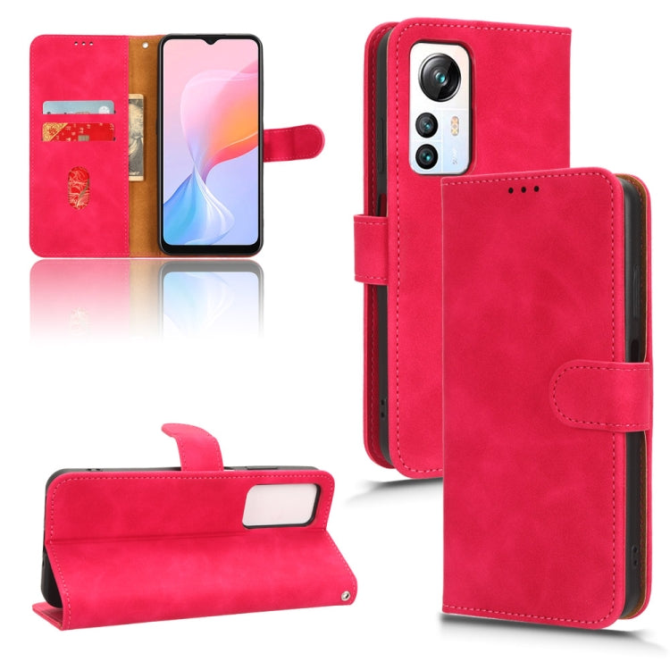For Blackview A85 Skin Feel Magnetic Flip Leather Phone Case(Rose Red) - More Brand by PMC TechLife | Online Shopping South Africa | PMC TechLife | Buy Now Pay Later Mobicred