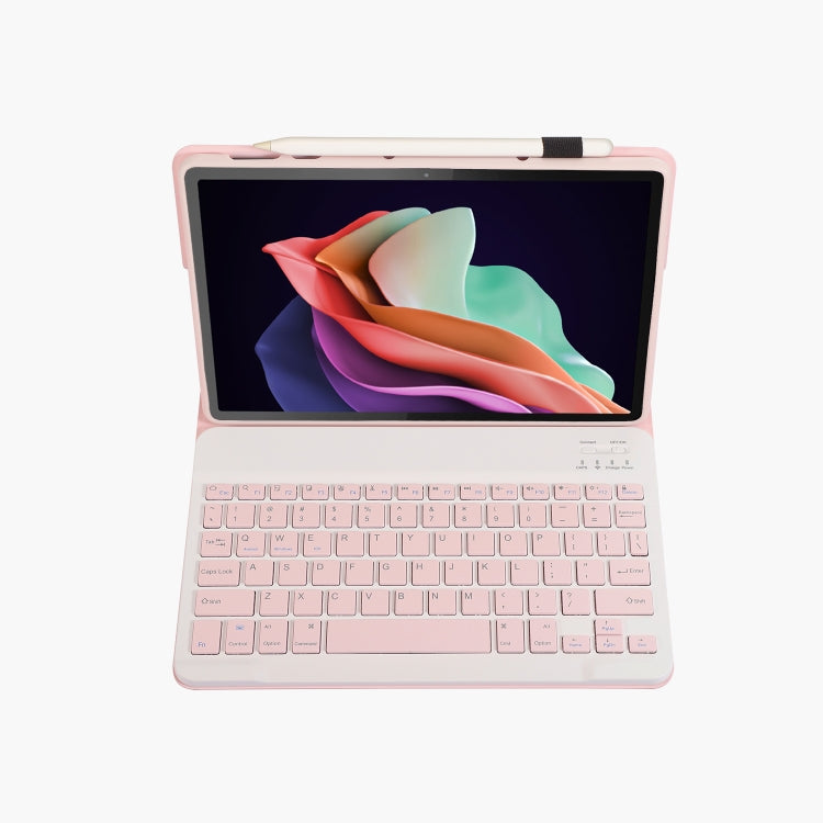 For Huawei MatePad 11 2023 AHW13 Lambskin Texture Ultra-thin Detachable Bluetooth Keyboard Leather Case(Pink) - Huawei Keyboard by PMC Jewellery | Online Shopping South Africa | PMC Jewellery