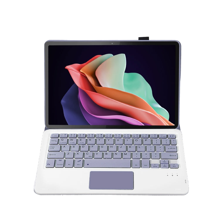 For Huawei MatePad 11 2023 AHW13-A Lambskin Texture Ultra-thin Detachable Bluetooth Keyboard Leather Case with Touchpad(Purple) - Huawei Keyboard by PMC Jewellery | Online Shopping South Africa | PMC Jewellery