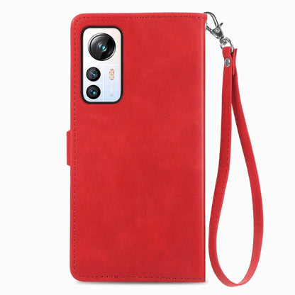 For Blackview A85 Embossed Flower Zipper Leather Phone Case(Red) - More Brand by PMC Jewellery | Online Shopping South Africa | PMC Jewellery | Buy Now Pay Later Mobicred