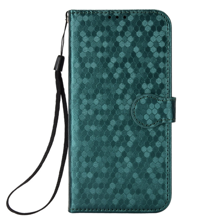 For Blackview A85 Honeycomb Dot Texture Leather Phone Case(Green) - More Brand by PMC Jewellery | Online Shopping South Africa | PMC Jewellery | Buy Now Pay Later Mobicred