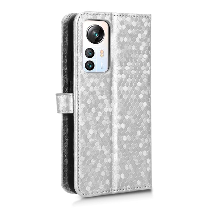For Blackview A85 Honeycomb Dot Texture Leather Phone Case(Silver) - More Brand by PMC TechLife | Online Shopping South Africa | PMC TechLife | Buy Now Pay Later Mobicred