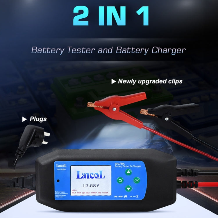 CAT-280 2 in 1 Car Battery Charger & Color Screen Battery Tester - Electronic Test by PMC Jewellery | Online Shopping South Africa | PMC Jewellery | Buy Now Pay Later Mobicred