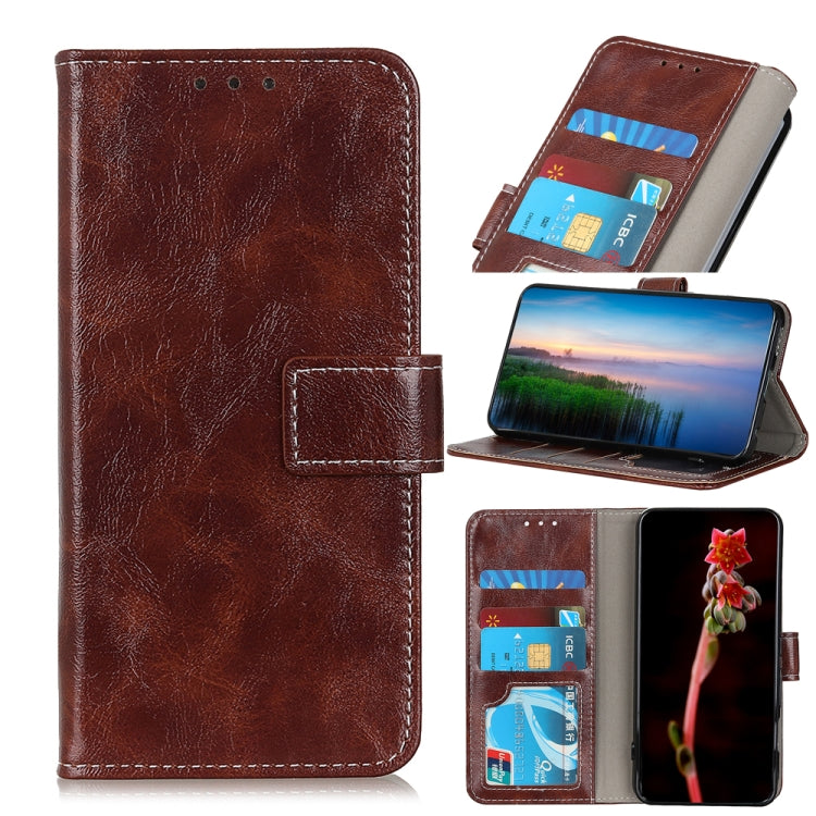 For Nokia C32 4G Retro Crazy Horse Texture Leather Phone Case(Brown) - Nokia Cases by PMC Jewellery | Online Shopping South Africa | PMC Jewellery | Buy Now Pay Later Mobicred