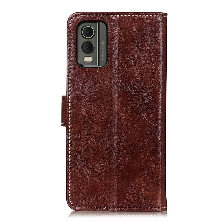 For Nokia C32 4G Retro Crazy Horse Texture Leather Phone Case(Brown) - Nokia Cases by PMC Jewellery | Online Shopping South Africa | PMC Jewellery | Buy Now Pay Later Mobicred