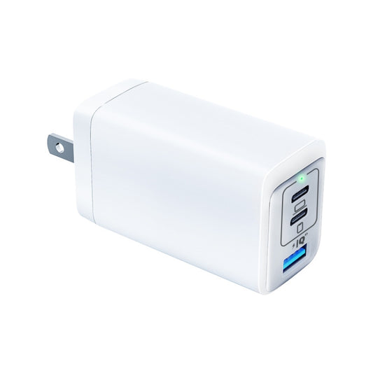 65W Dual PD USB-C / Type-C + USB 3-Port Gan Fast Charging Charger, Plug:US Plug(White) - USB Charger by PMC Jewellery | Online Shopping South Africa | PMC Jewellery | Buy Now Pay Later Mobicred