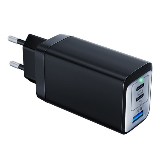 65W Dual PD USB-C / Type-C + USB 3-Port Gan Fast Charging Charger, Plug:EU Plug(Black) - USB Charger by PMC Jewellery | Online Shopping South Africa | PMC Jewellery | Buy Now Pay Later Mobicred